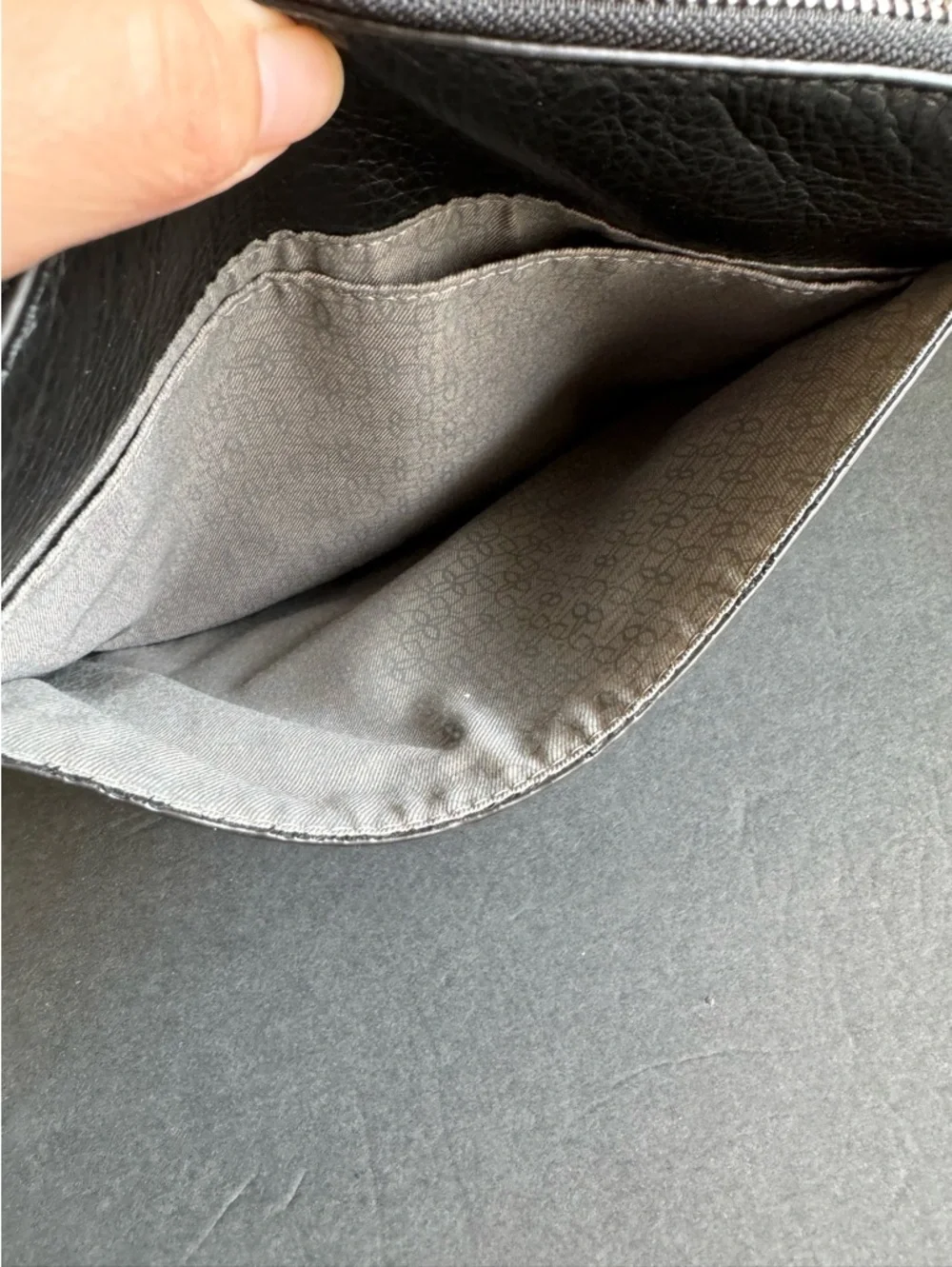 LODIS Black Leather Shoulder Tote Bag‎ Work Laptop Travel Purse